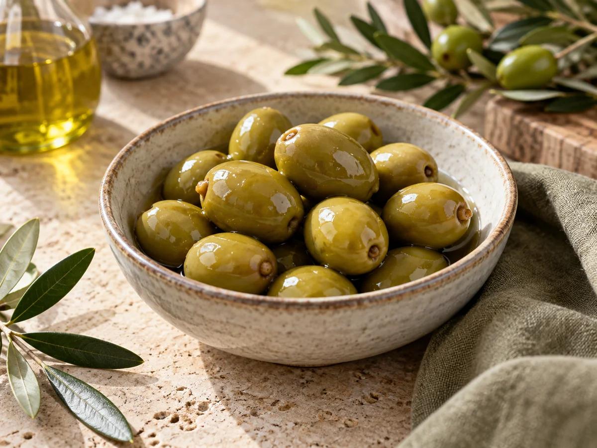 Aceituna con hueso