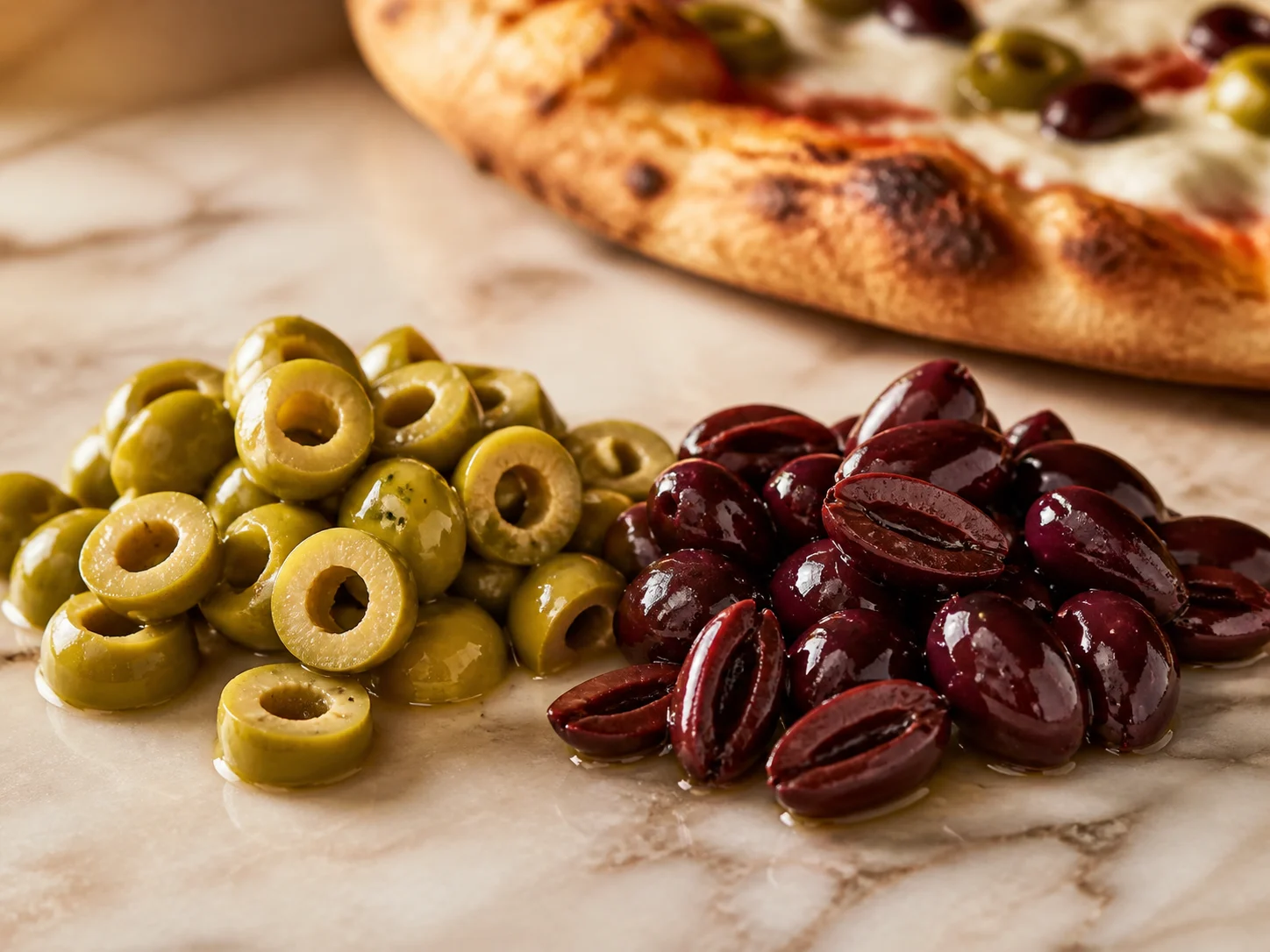 Aceitunas para pizza