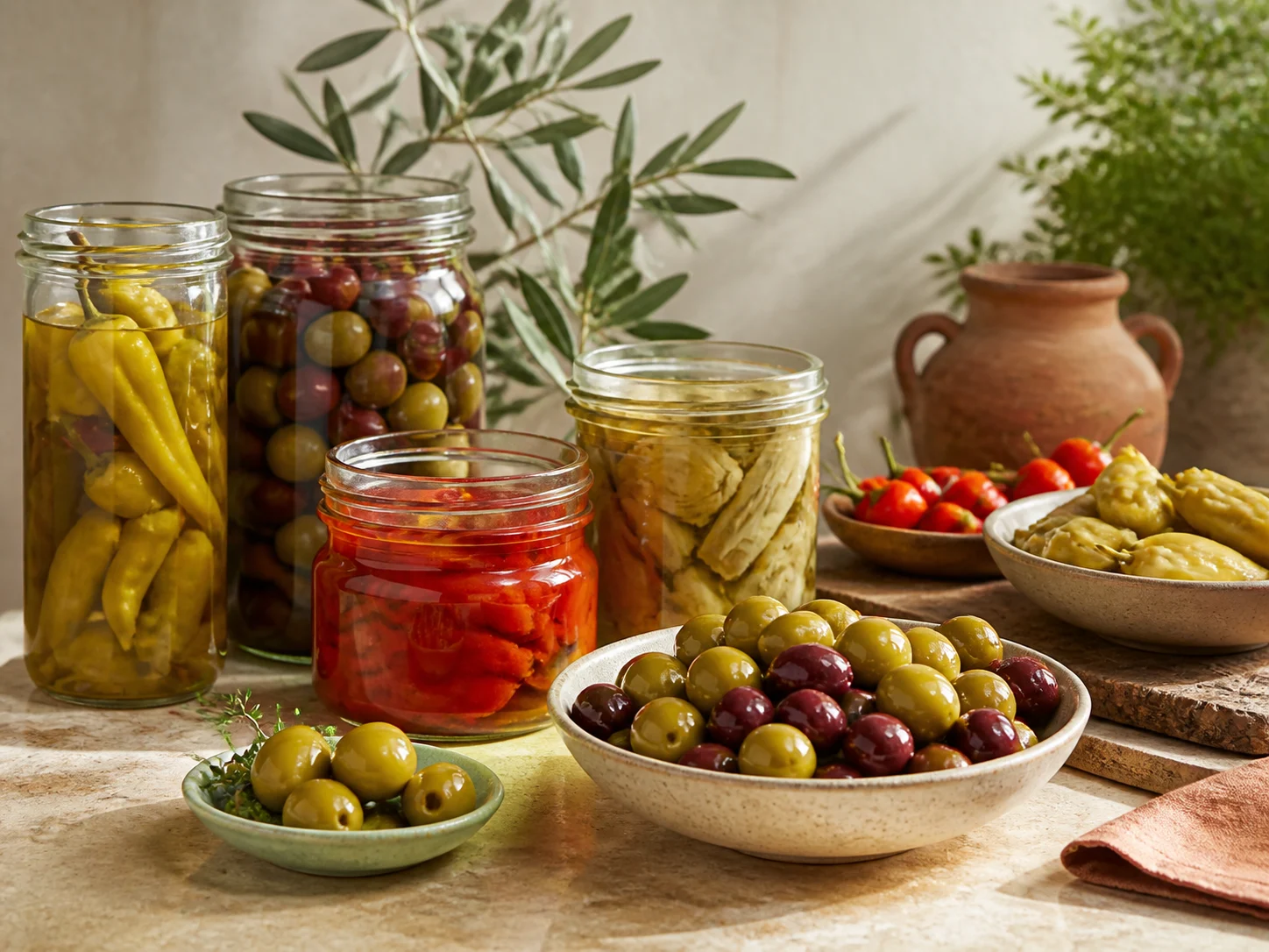 Aceitunas, encurtidos y conservas