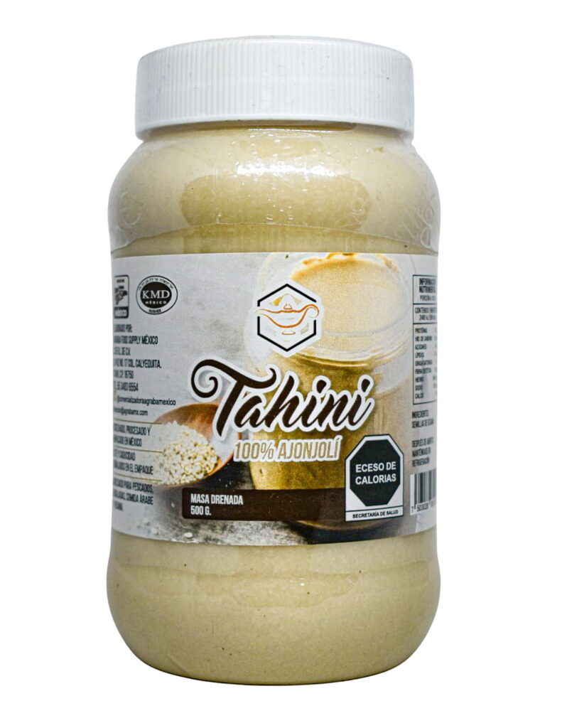 Salsa de ajonjolí tahini para comida