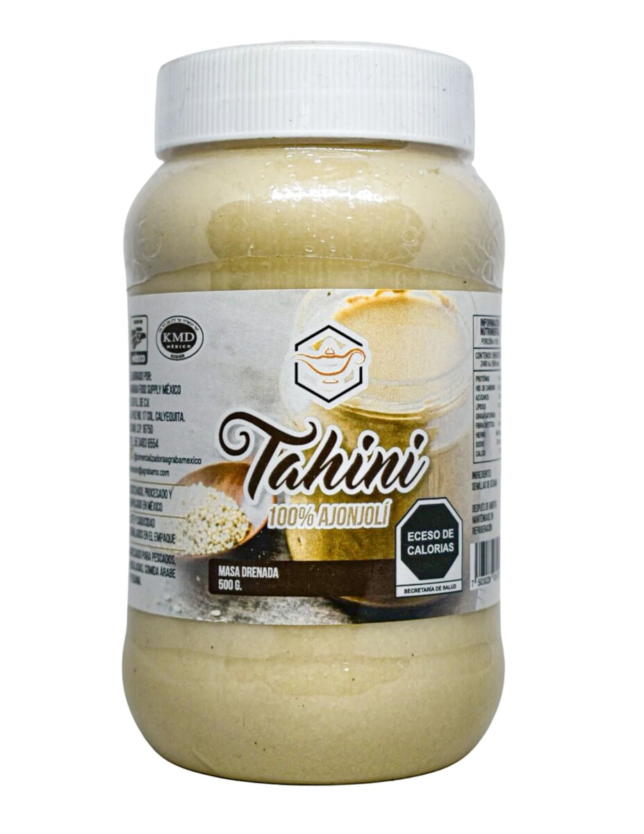Salsa de ajonjolí tahini para comida