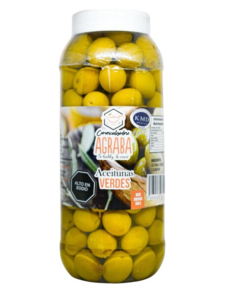 Aceituna verde con hueso
