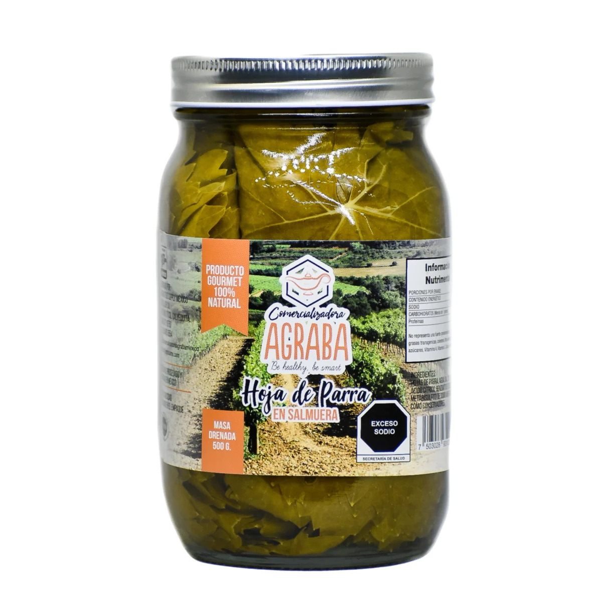 Hoja de parra en salmuera en lata | Agraba