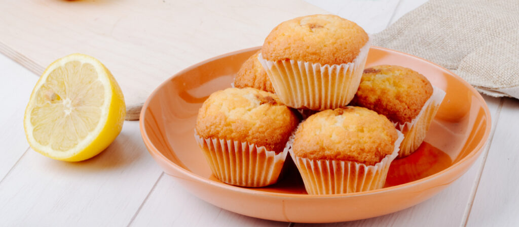 Recetas con harina de coco: magdalena de limón