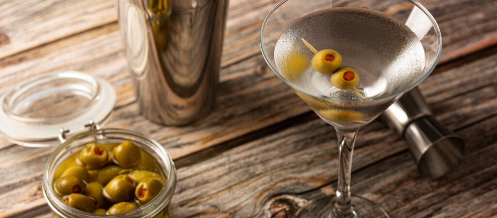 Aceitunas para martini preparado