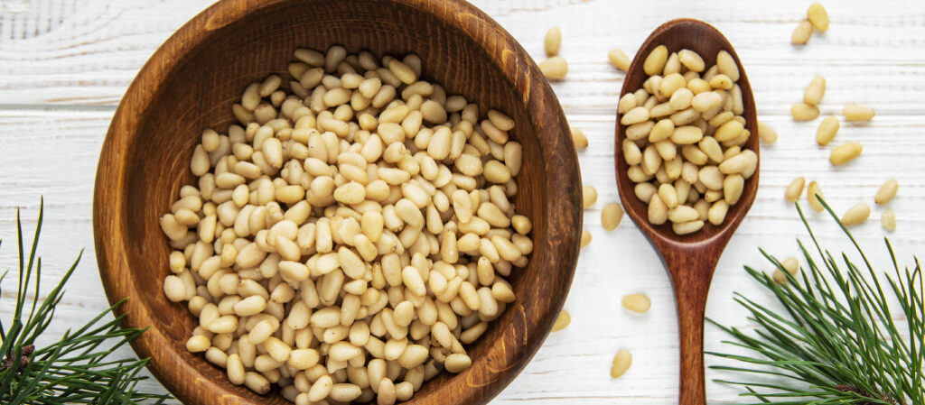 Ejemplo de qué son los piñones en un bowl