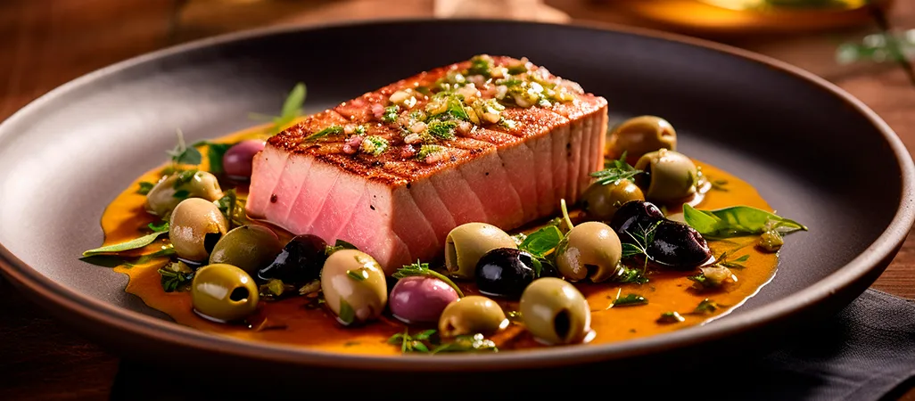 Recetas con aceitunas verdes: salmón
