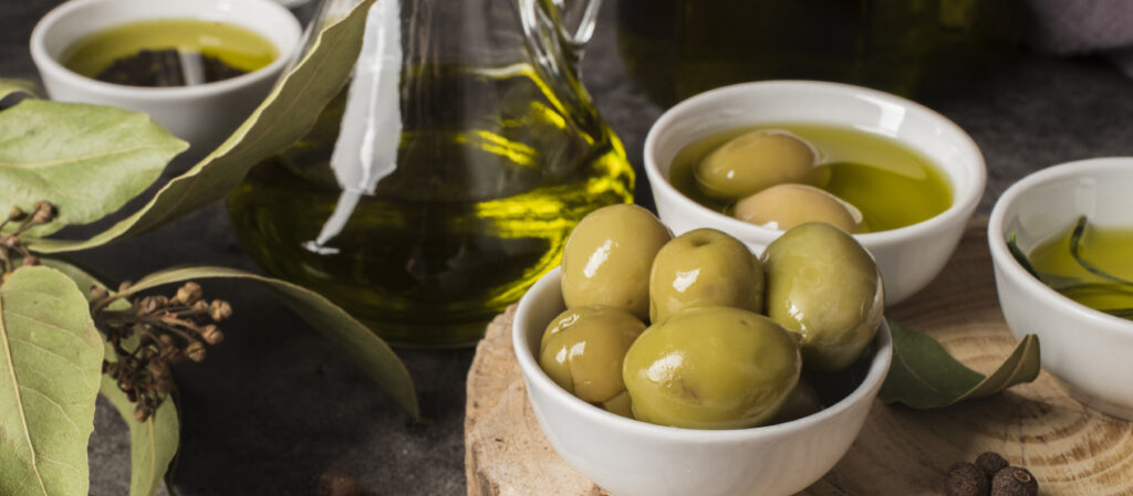 aceitunas manzanilla con aceite de oliva