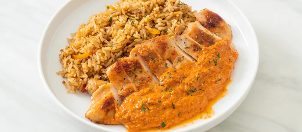 mejores recetas con tahini: arroz con pollo