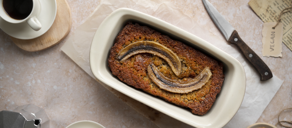 recetas con harina de coco: pudín de platano
