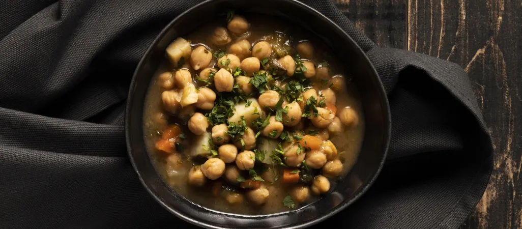 mejores recetas con tahini: curry de garbanzo